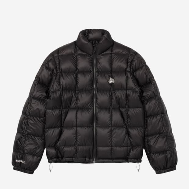 스투시 경량 패딩 Stussy Midweight Puffer Black