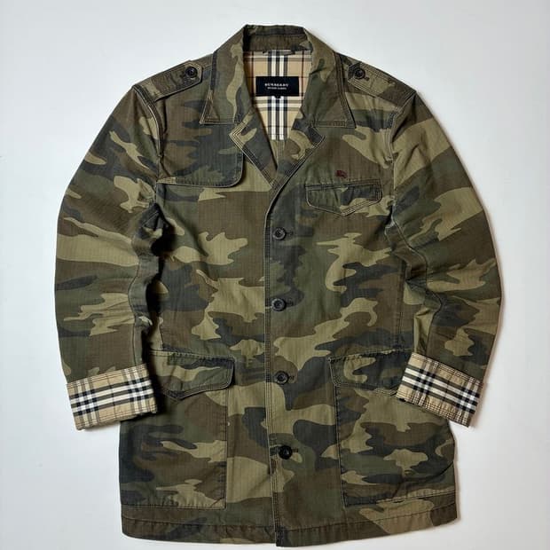 버버리 블랙라벨 00's 재팬 립스탑 카모플라쥬 자켓 PN8918