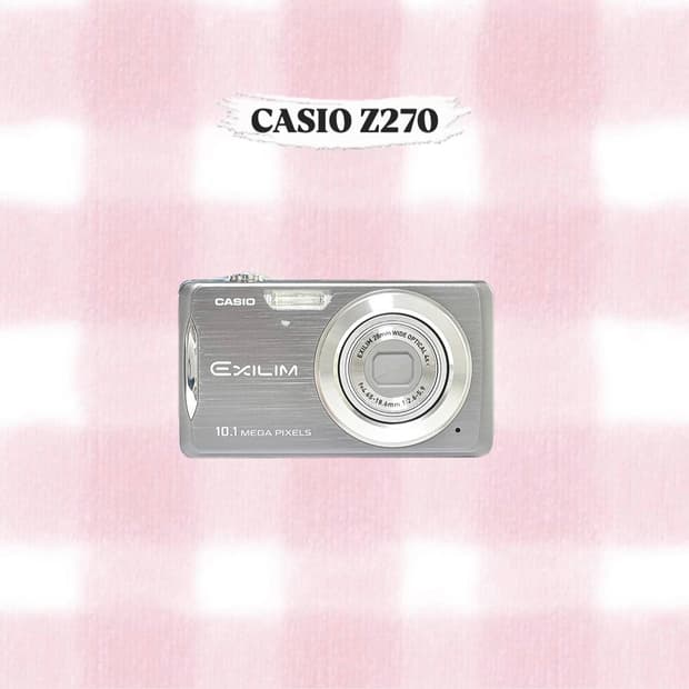 카시오 엑슬림 Z270 실버 빈티지디카