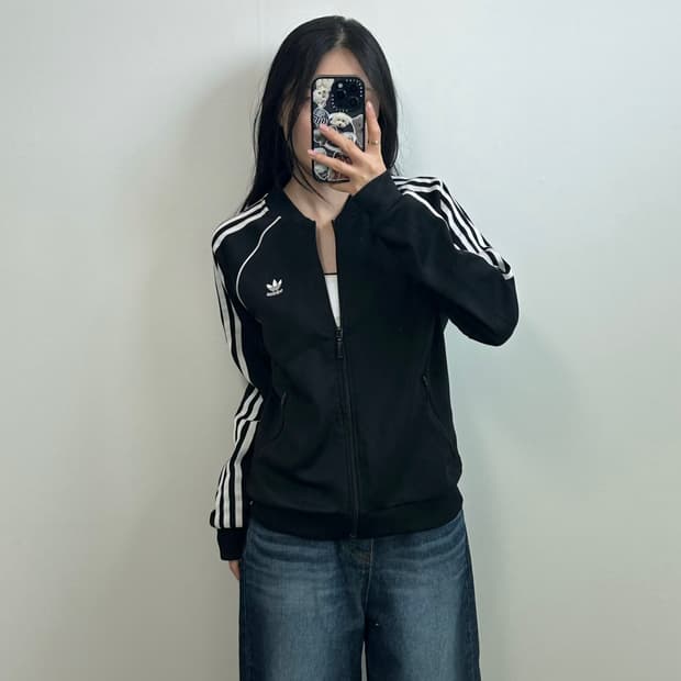 아디다스 유로파 블랙 사이드라인 트랙탑 져지