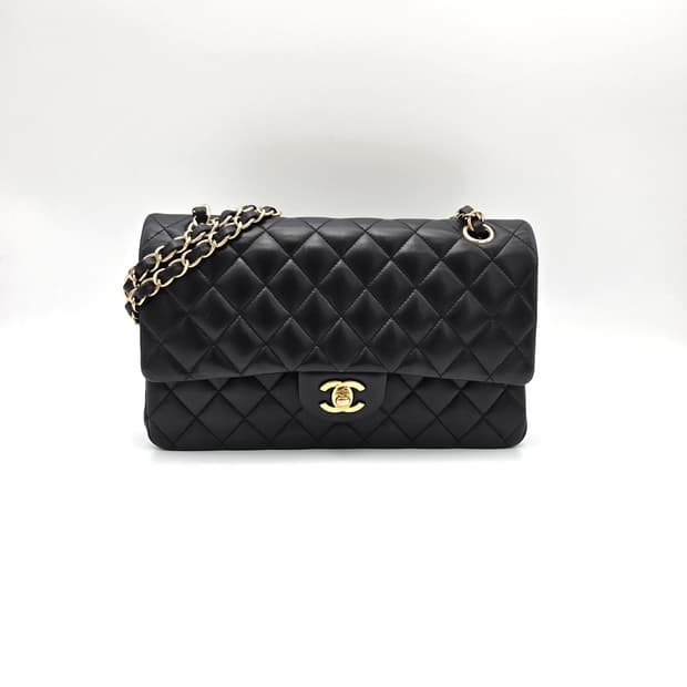 샤넬 클래식 미듐 (미디엄) 램스킨 