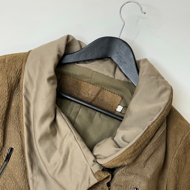 VTG 양가죽 투웨이 하이넥 크롭 라이더 자켓