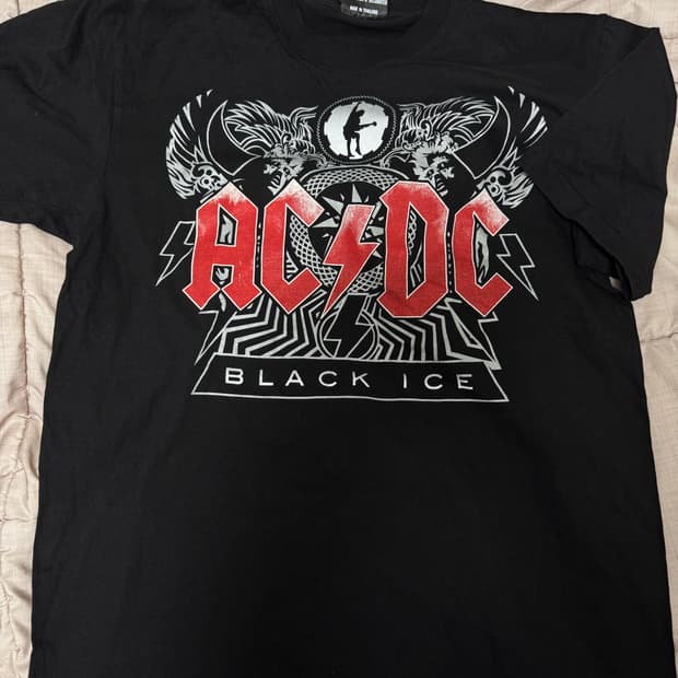 Acdc 락밴드티 밴드티 썩티 싱글 스티치