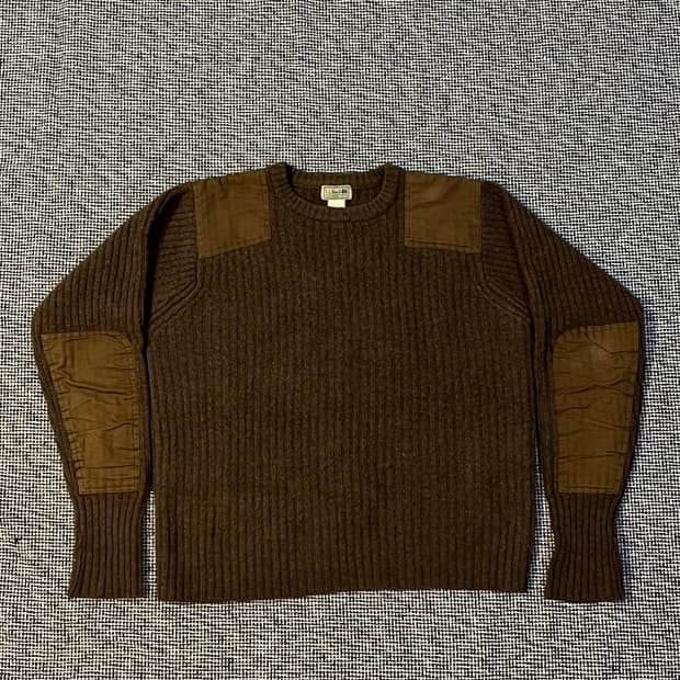 00s LL Bean 코만도 니트 올리브 (L) 