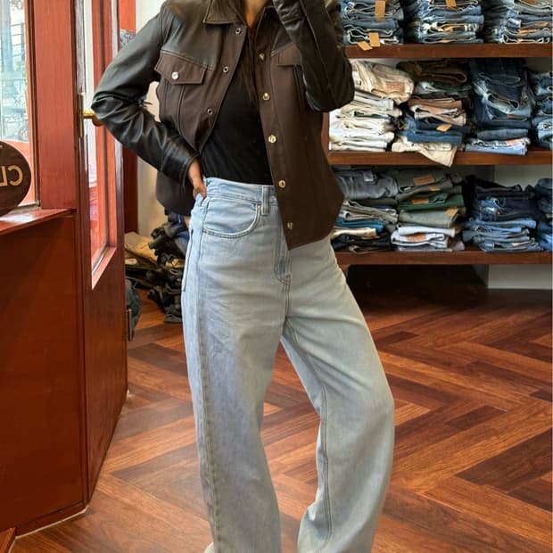 Levis 연청 하이웨스트 팬츠 상품이미지1