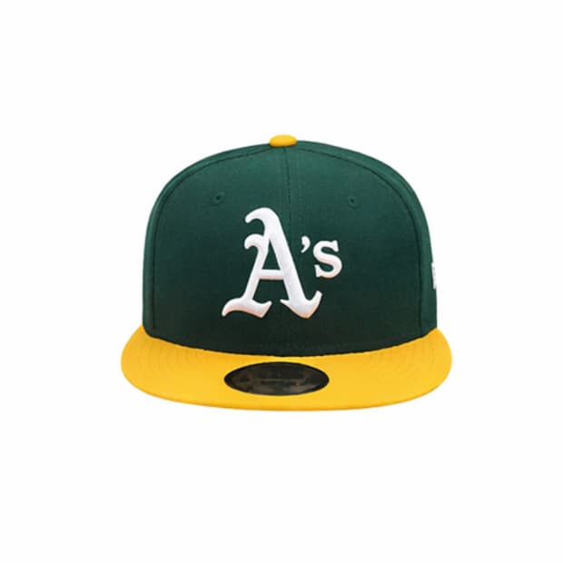 [New Era] MLB 어센틱 오클랜드 애슬레틱스 피티드캡