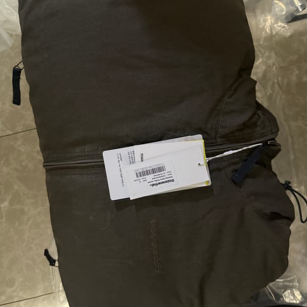 M사이즈 디스이즈네버댓 워시드 다운 푸퍼 자켓 브라운