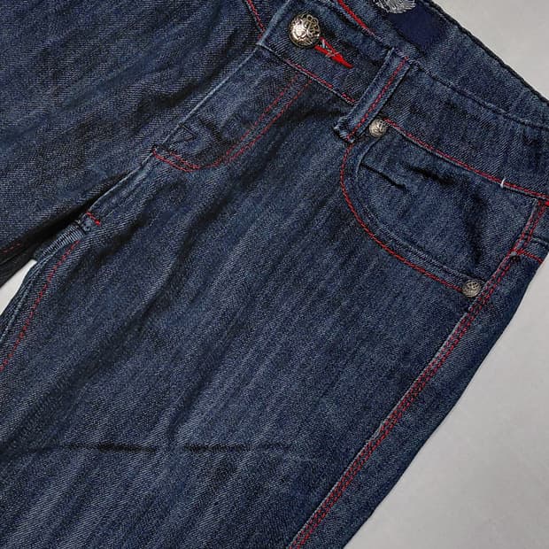 [26/무료배송] Rock & Republic 레드스티치 큐빅 데님