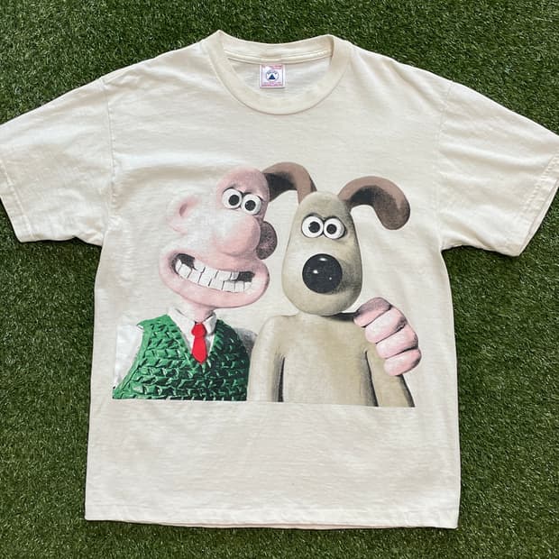 90s 빈티지 월레스와 그로밋 티셔츠