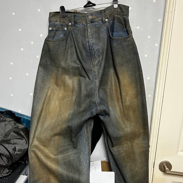 Project gr 코티드 백워드 데님 1사이즈