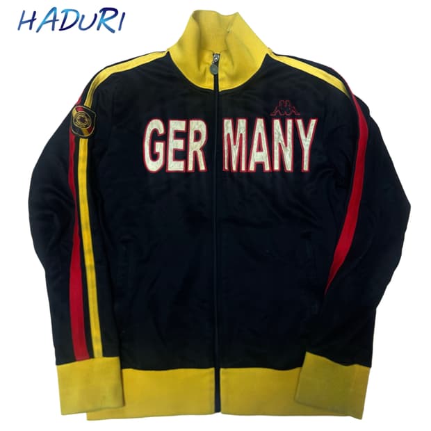 카파 00s 독일 빅로고 블랙트랙탑져지 M