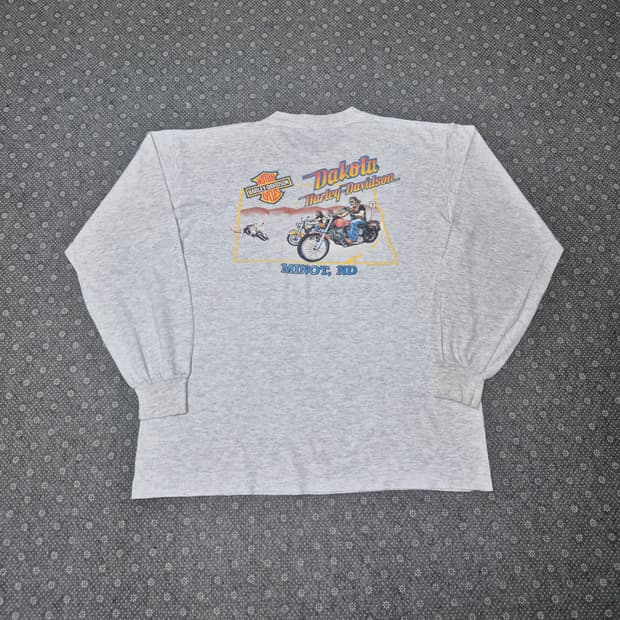 [XL]90s US Made할리데이비슨 롱슬리브 - 195