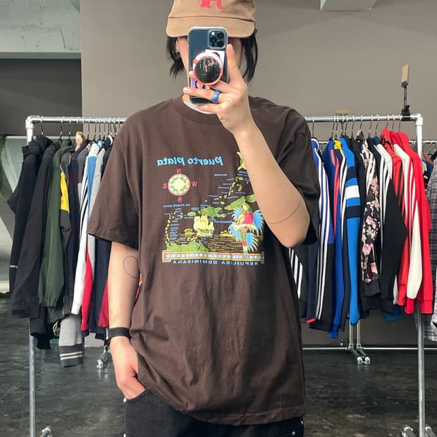 빈티지 프린팅 반팔 티셔츠