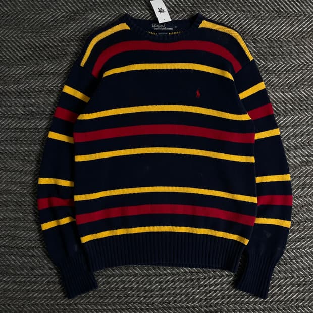 폴로 랄프로렌 포니 아메카지 단가라 니트o 3340