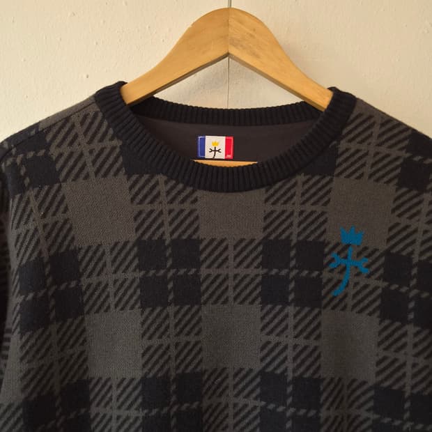 까스텔바작 남성 라운드방풍니트 100사이즈