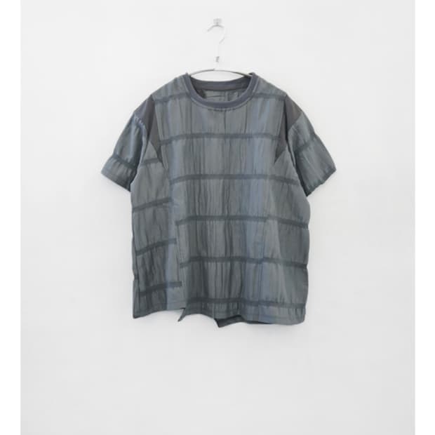 에프터먼데이 square wrinkle blouse 그레이