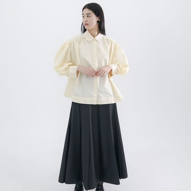 새상품) 유노이아 molly shirt 몰리셔츠 라이트옐로우