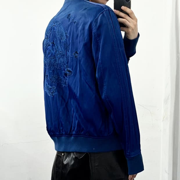 디젤 J-Blue 자수 스카쟌 자켓