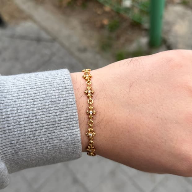 크롬하츠 타이니 22k 풀파베 13링크 팔찌 판매합니다