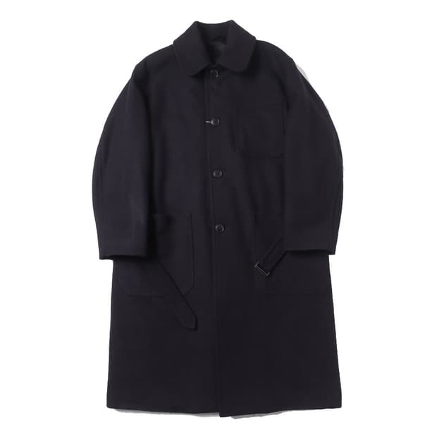 [1] 코모리 24aw 울 캐시미어 밀리터리 코트 dark navy