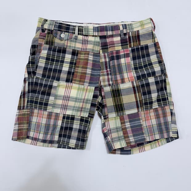 폴로 마드라스 멀티패치 반바지