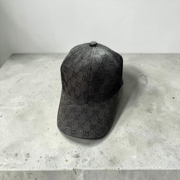 구찌 GG 모노그램 헤비코튼 볼캡
