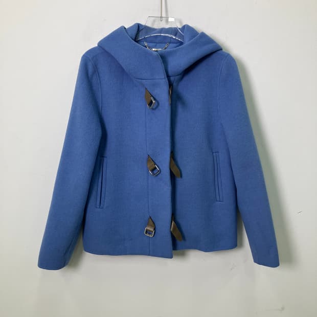 TIME 타임 후드 숏 더플 코트