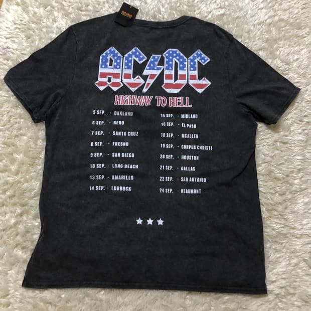AC/DC 반팔 티셔츠 새상품 하드락 acdc