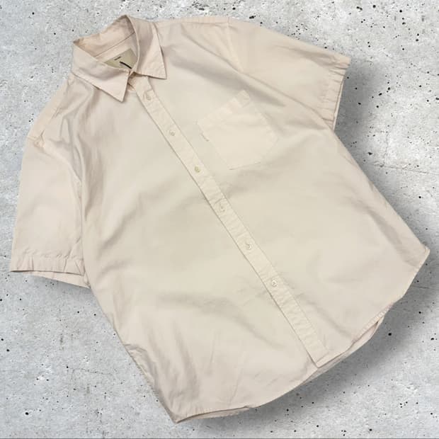 [3] 포터리 반팔 코튼 셔츠 핑크 D705