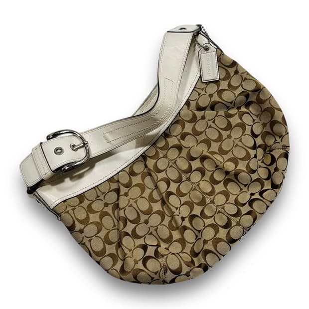 코치 모노그램 y2k 호보 빈티지 핸드 숄더백