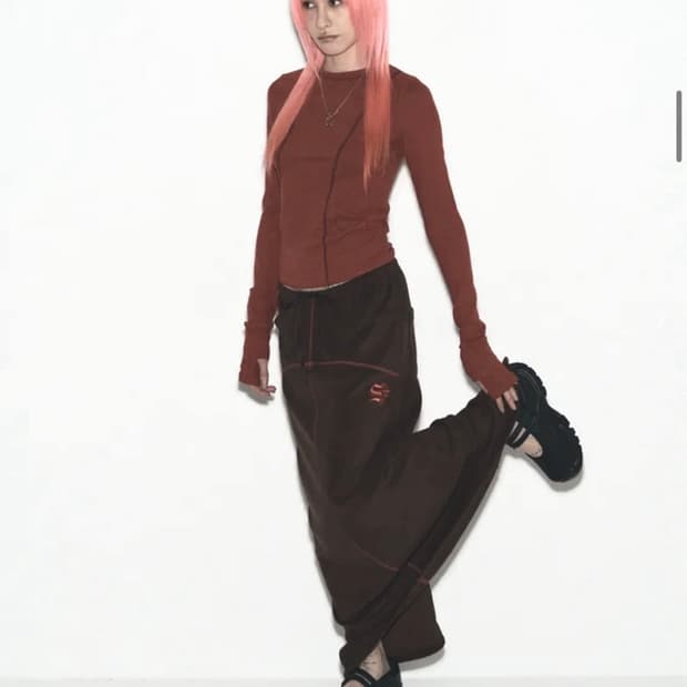 setupexe 태리 로우라이즈 롱스커트