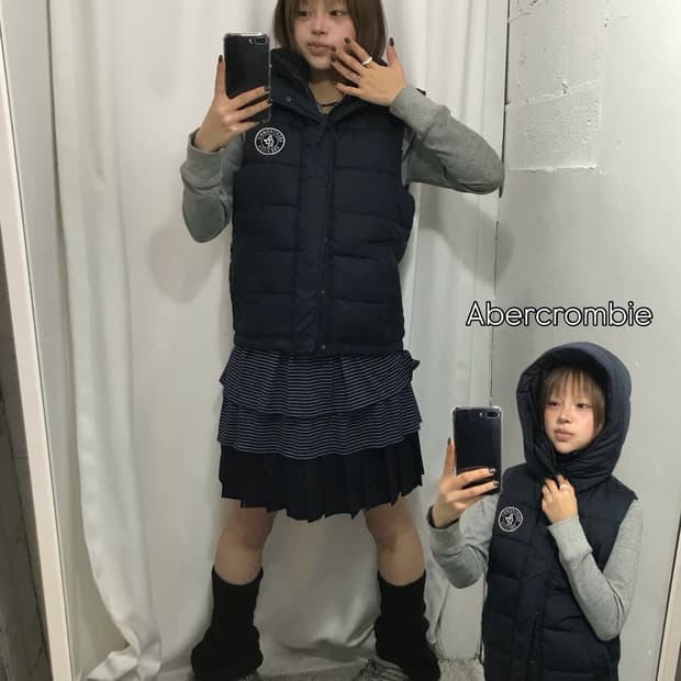 No.아베크롬비 패딩조끼 코디 Set