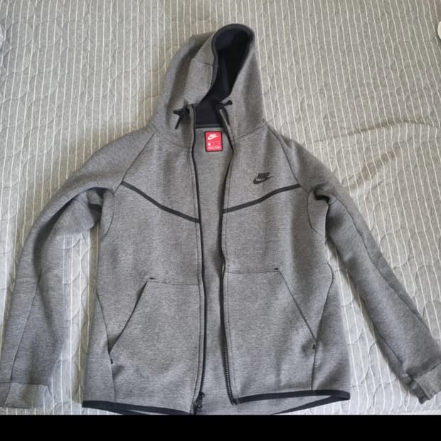 나이키 테크 후드집업 그레이 M