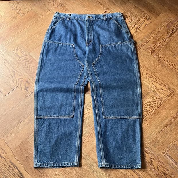 [42]칼하트 USA 빅사이즈 더블니 워크 데님 팬츠