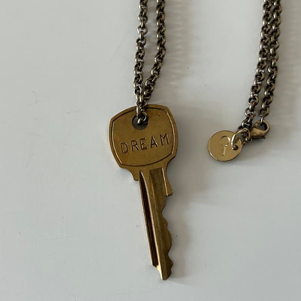 빈티지 골드 열쇠 목걸이
