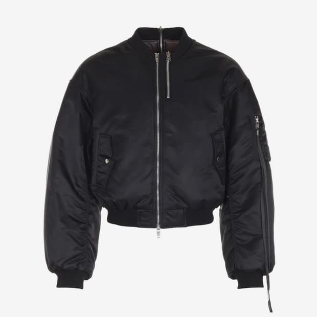 어나더유스 멀티 지퍼 ma-1 블랙