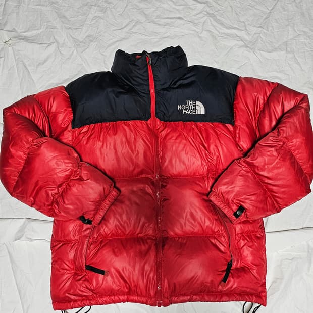 노스페이스 필파워 700 구스다운 눕시 패딩 검빨 95