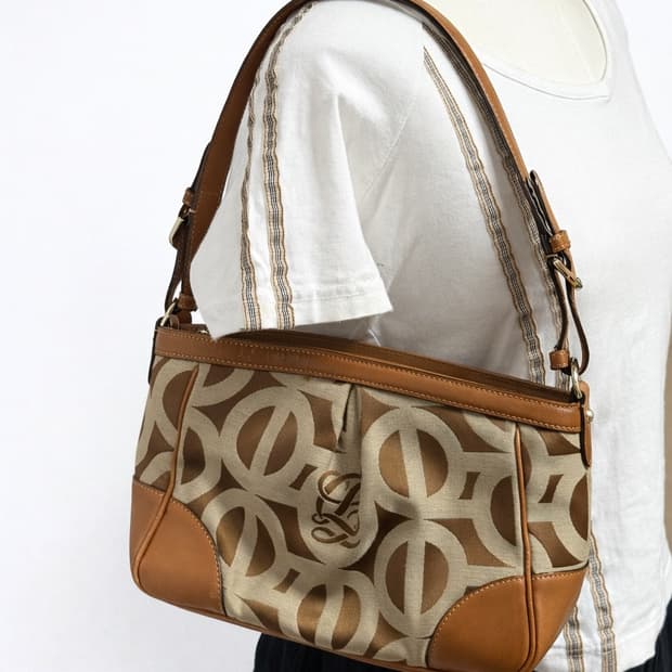 루이까또즈 모노그램 Y2K 숄더백 브라운