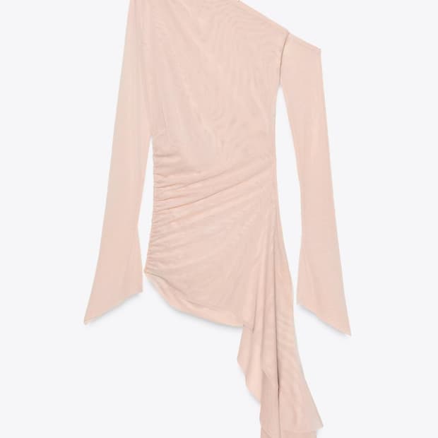 언밸런스 튤 탑 