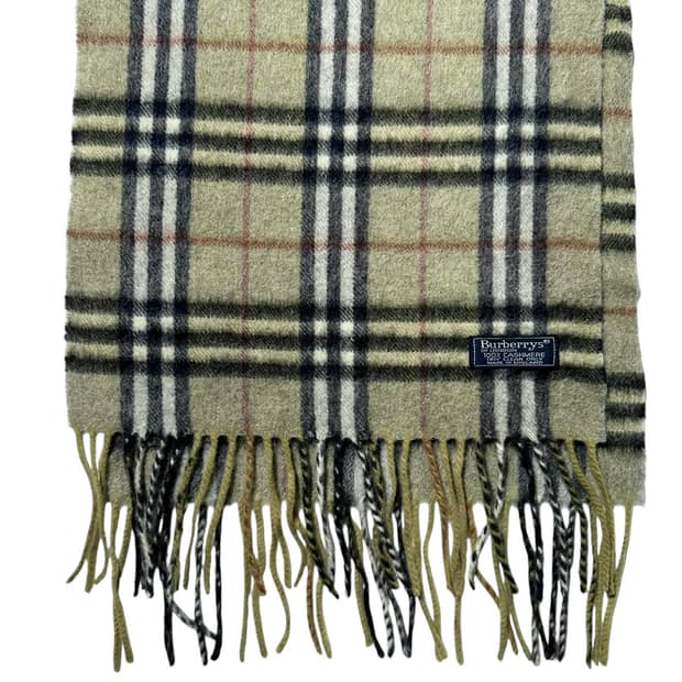 버버리 캐시미어 100% 체크 머플러 목도리