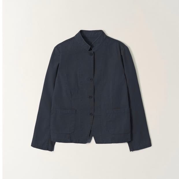 낫띵리튼 washed cotton stand jacket