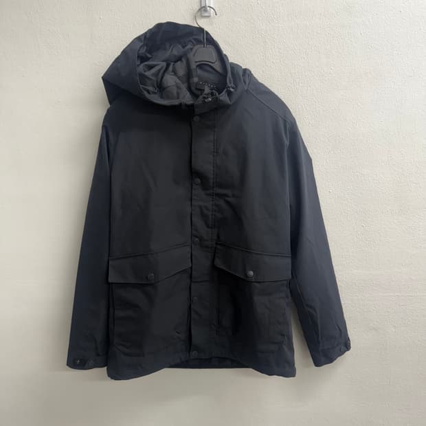 밀레 후드 블랙 (내피 포함) 야상 자켓 85