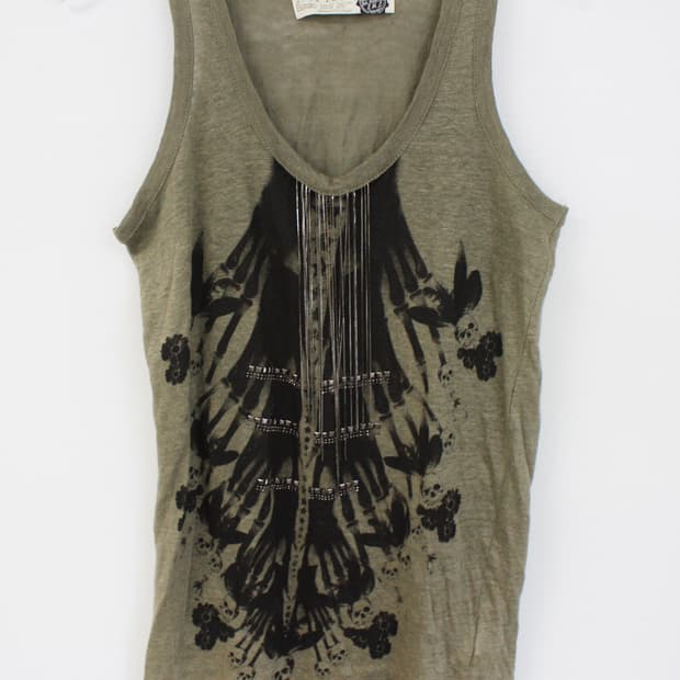 vintage butterfly tank top