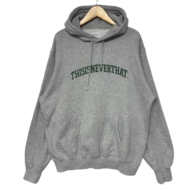 디스이즈네버댓 자수로고 후드티