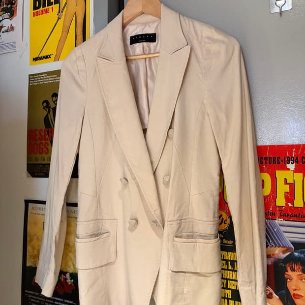 시슬리 아이보리 블레이저자켓