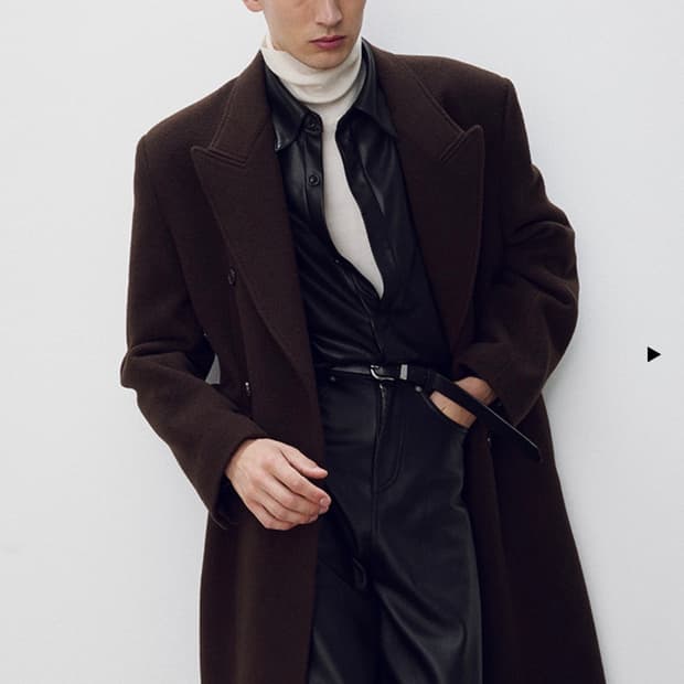 토니웩 Textured Wool Cashmere Double-Breast