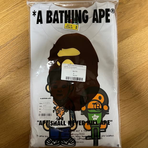 베이프x센트럴씨 반팔 s 새상품