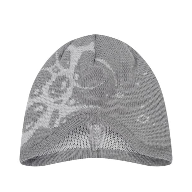 산산기어 스파이크 이어 플랩 비니 그레이