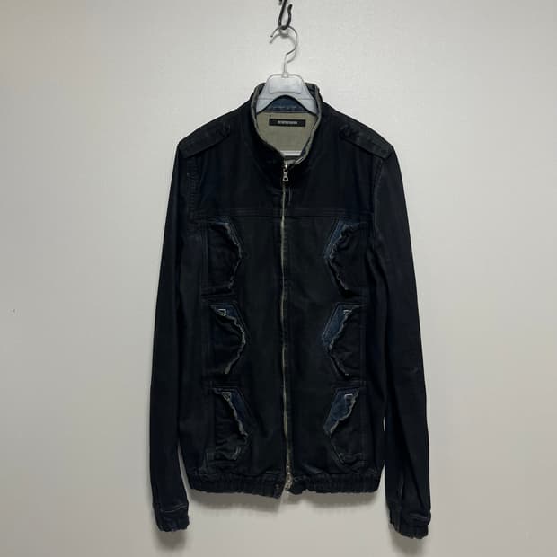 다이어트부처슬림스킨  왁스드 카고 자켓 m