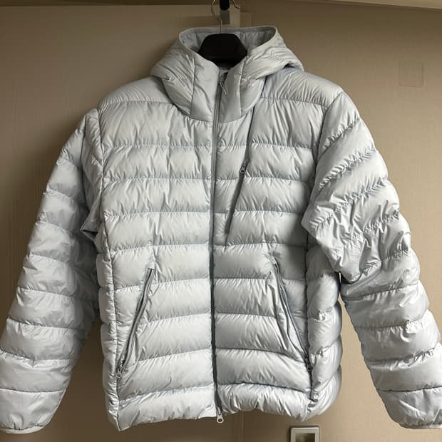 무신사 경량패딩 클라우디블루2XL